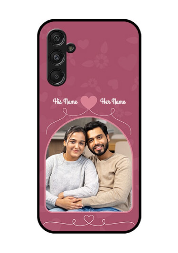 Galaxy F34 5G Custom Glass Phone Case - Love Floral Design