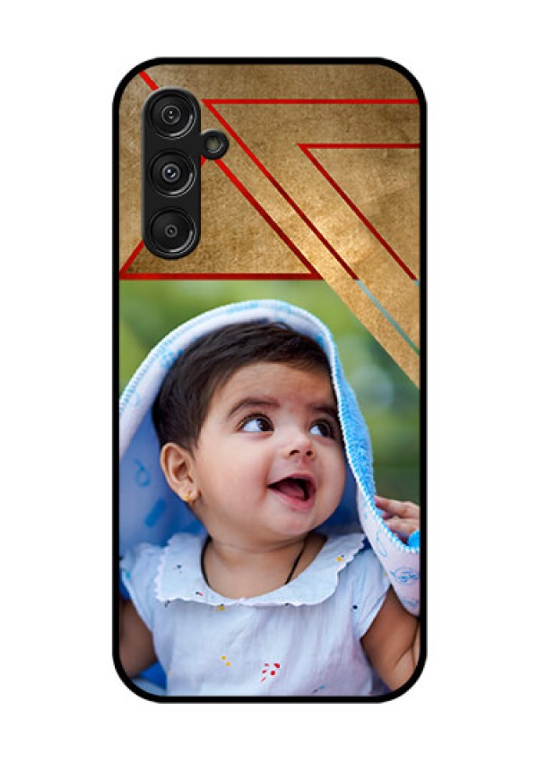 Galaxy F34 5G Custom Glass Phone Case - Gradient Abstract Texture Design