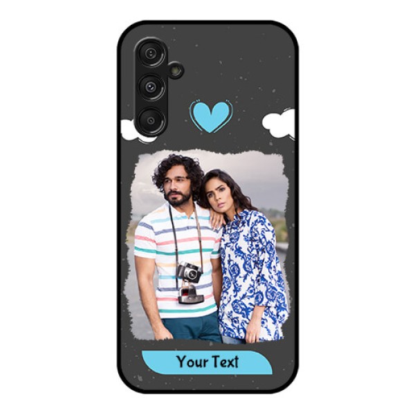 Galaxy F34 5G Custom Glass Phone Case - Splashes With Love Doodles Design Galaxy F34 5G Custom Glass Phone Case - Splashes With Love Doodles Design