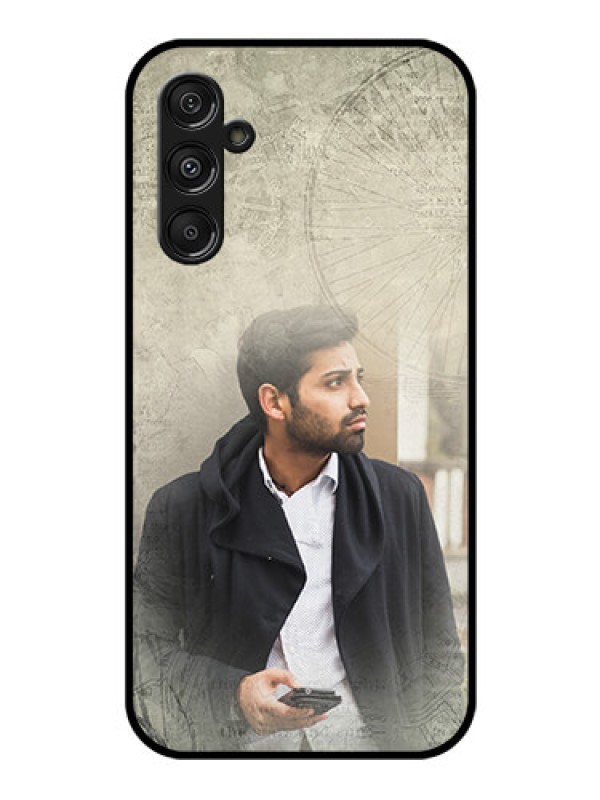 Custom Galaxy F34 5G Custom Glass Phone Case - With Vintage Design