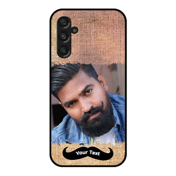 Galaxy F34 5G Custom Glass Phone Case - With Texture Design
