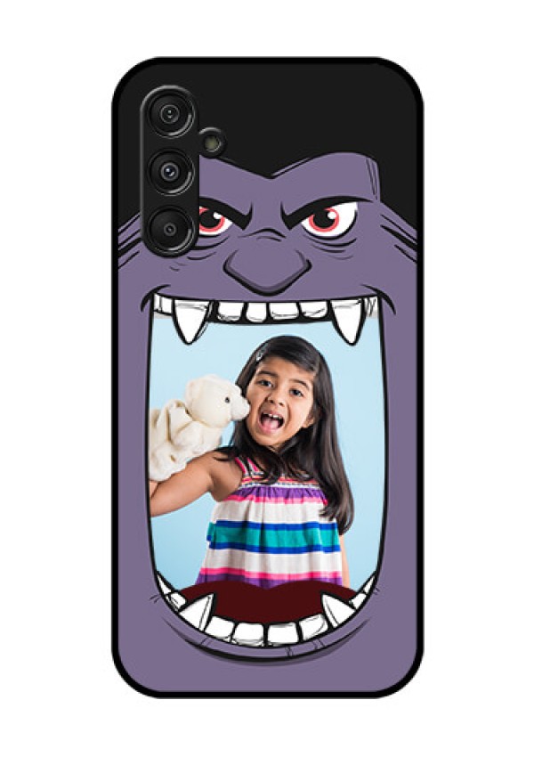 Galaxy F34 5G Custom Glass Phone Case - Angry Monster Design