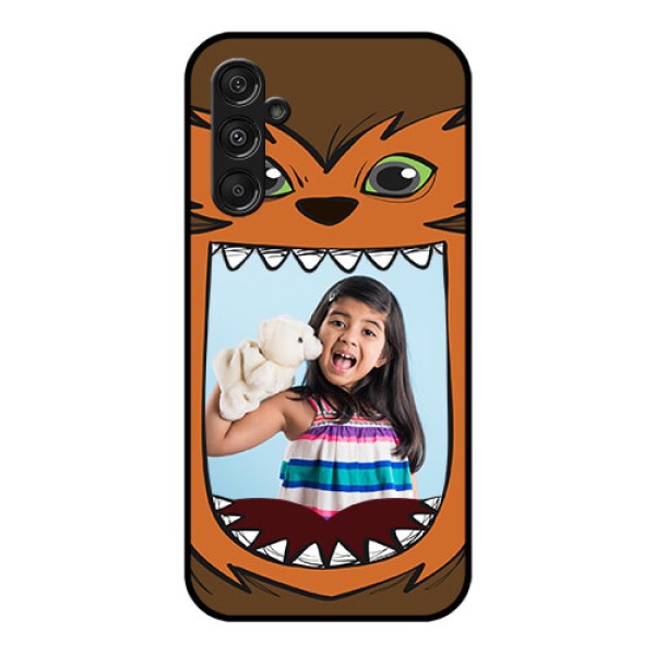 Galaxy F34 5G Custom Glass Phone Case - Owl Monster Back Case Design Galaxy F34 5G Custom Glass Phone Case - Owl Monster Back Case Design
