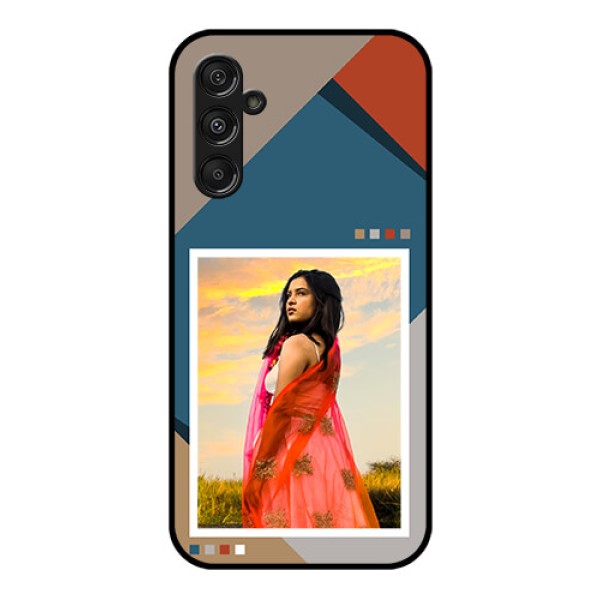 Galaxy F34 5G Custom Glass Phone Case - Retro Color Pallet Design Galaxy F34 5G Custom Glass Phone Case - Retro Color Pallet Design