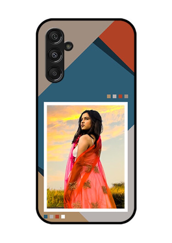 Galaxy F34 5G Custom Glass Phone Case - Retro Color Pallet Design