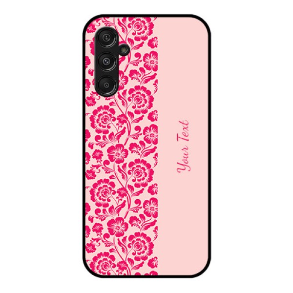 Galaxy F34 5G Custom Glass Phone Case - Attractive Floral Pattern Design Galaxy F34 5G Custom Glass Phone Case - Attractive Floral Pattern Design