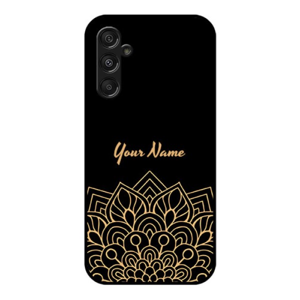 Galaxy F34 5G Custom Glass Phone Case - Golden Mandala Design