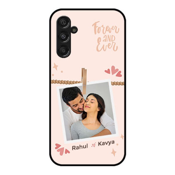 Galaxy F34 5G Custom Glass Phone Case - Forever And Ever Love Design