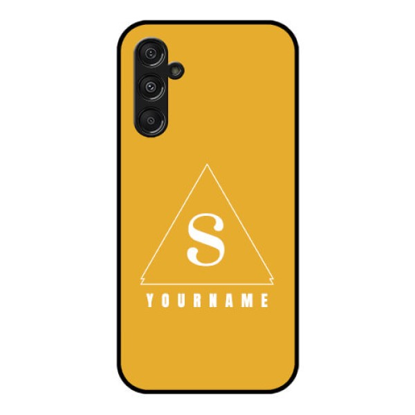 Galaxy F34 5G Custom Glass Phone Case - Simple Triangle Design