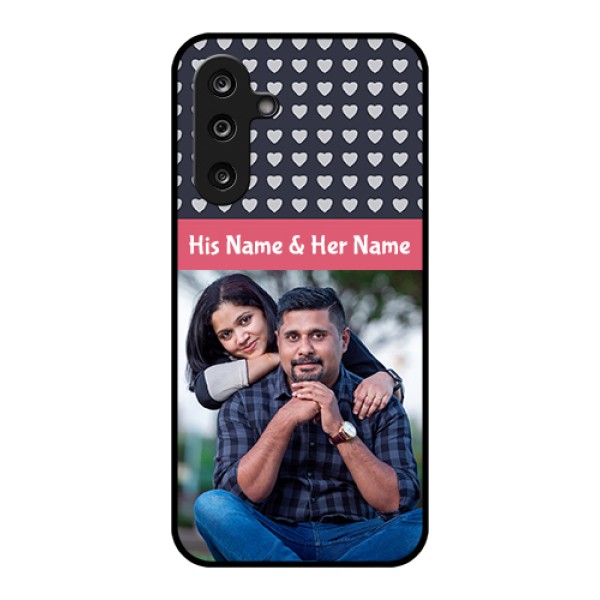 Samsung Galaxy F36 5G Custom Glass Phone Case - Love Symbols Design