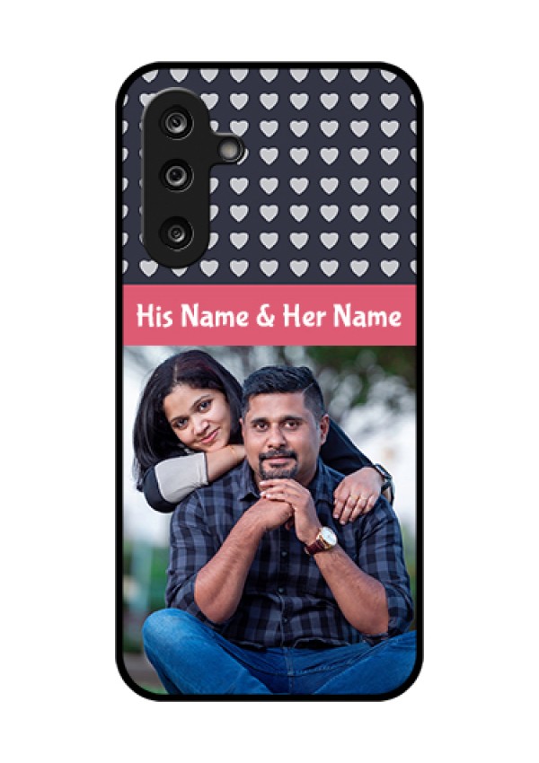 Samsung Galaxy F36 5G Custom Glass Phone Case - Love Symbols Design
