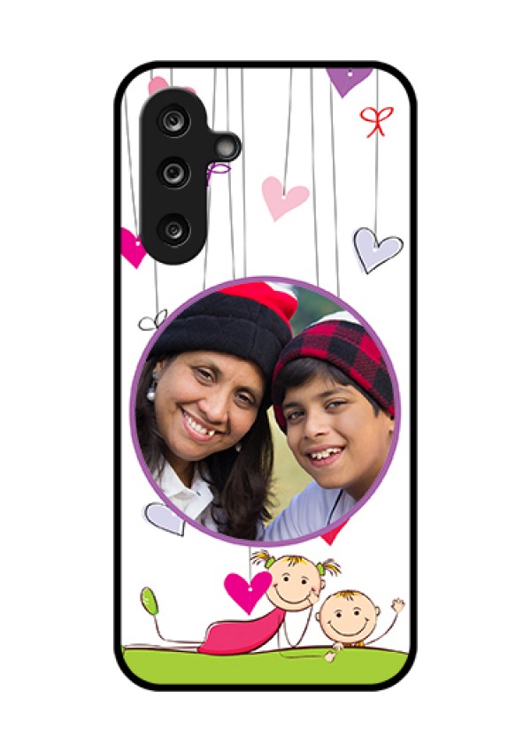 Samsung Galaxy F36 5G Custom Glass Phone Case - Cute Kids Phone Case Design