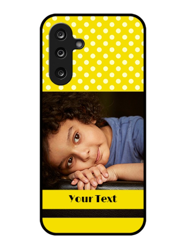 Custom Samsung Galaxy F36 5G Custom Glass Phone Case - Bright Yellow Case Design