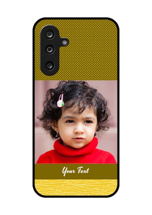 Samsung Galaxy F36 5G Custom Glass Phone Case - Simple Green Color Design