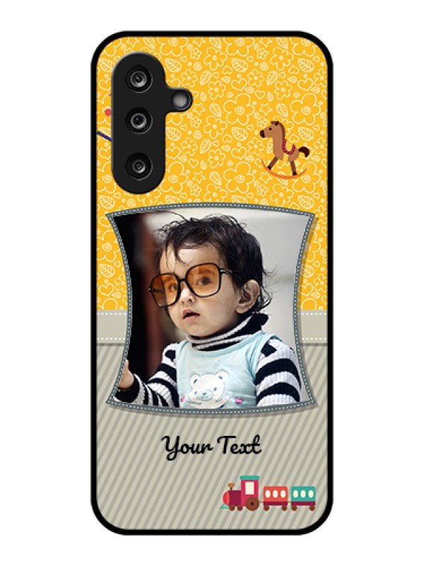 Custom Samsung Galaxy F36 5G Custom Glass Phone Case - Baby Picture Upload Design