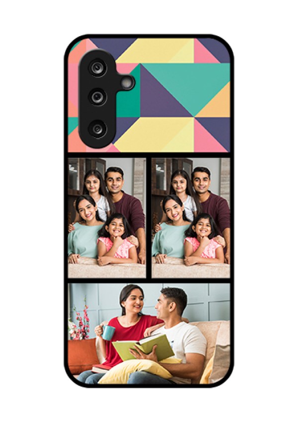 Samsung Galaxy F36 5G Custom Glass Phone Case - Bulk Pic Upload Design