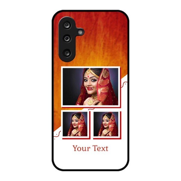 Samsung Galaxy F36 5G Custom Glass Phone Case - Wedding Memories Design Samsung Galaxy F36 5G Custom Glass Phone Case - Wedding Memories Design