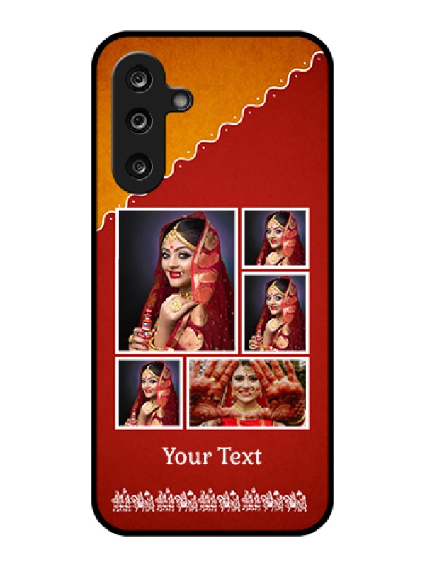 Custom Samsung Galaxy F36 5G Custom Glass Phone Case - Wedding Pic Upload Design