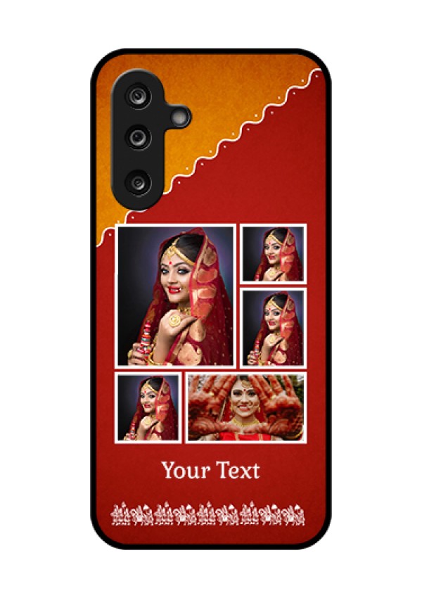 Samsung Galaxy F36 5G Custom Glass Phone Case - Wedding Pic Upload Design
