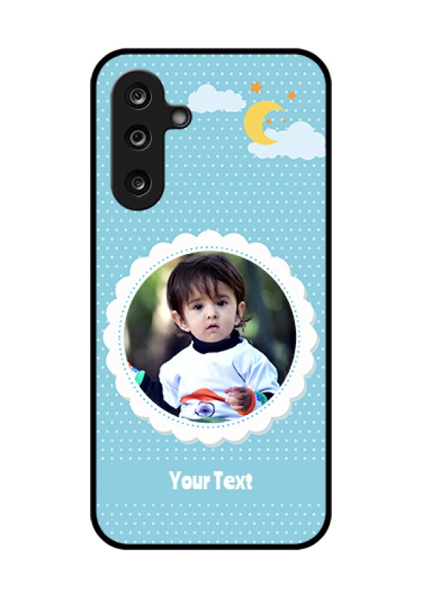 Samsung Galaxy F36 5G Custom Glass Phone Case - Violet Pattern Design
