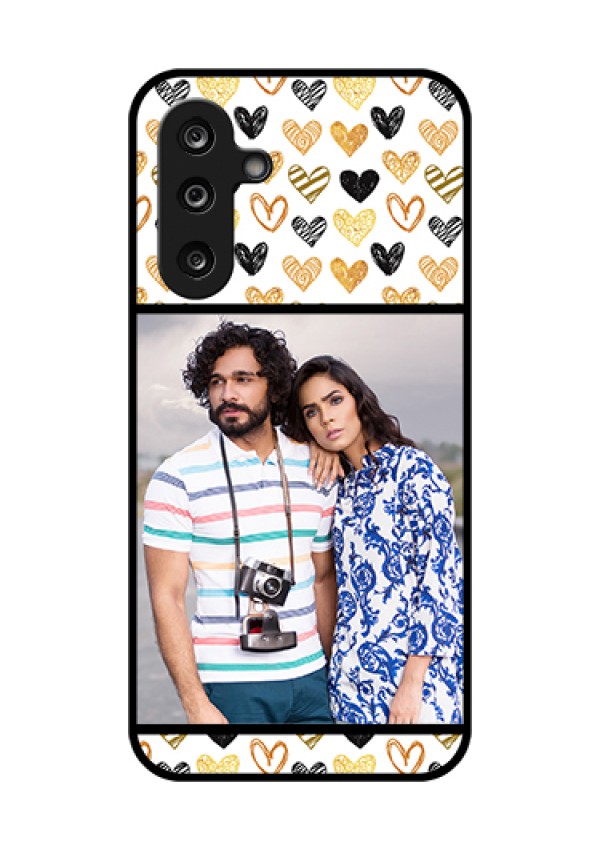 Samsung Galaxy F36 5G Custom Glass Phone Case - Love Symbol Design