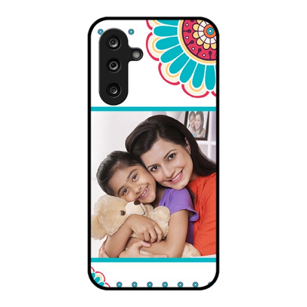 Samsung Galaxy F36 5G Custom Glass Phone Case - Flower Design