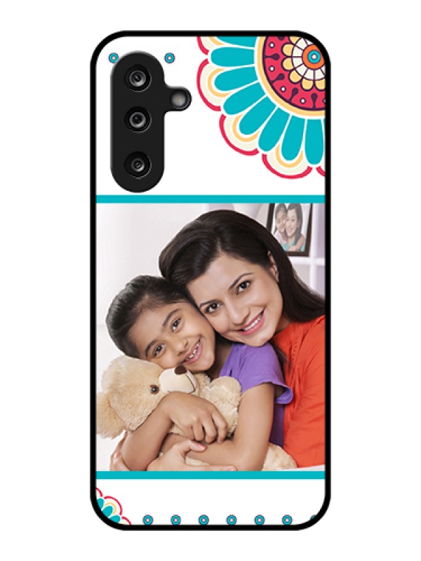 Custom Samsung Galaxy F36 5G Custom Glass Phone Case - Flower Design