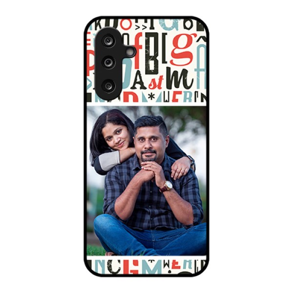 Samsung Galaxy F36 5G Custom Glass Phone Case - Alphabet Design