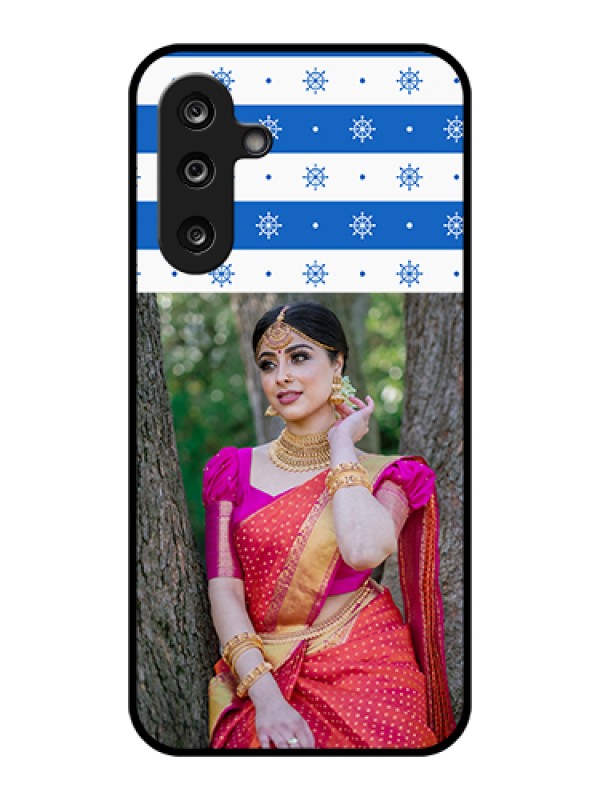 Custom Samsung Galaxy F36 5G Custom Glass Phone Case - Snow Pattern Design