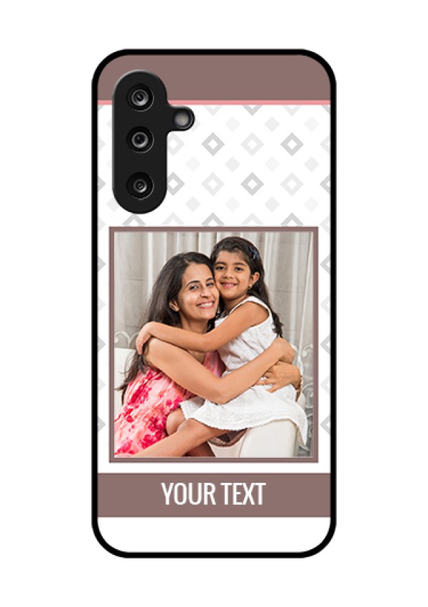 Samsung Galaxy F36 5G Custom Glass Phone Case - Simple Diamond Design