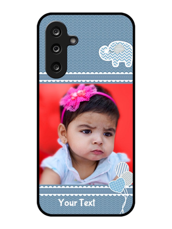 Custom Samsung Galaxy F36 5G Custom Glass Phone Case - With Kids Pattern Design