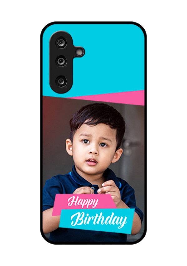 Samsung Galaxy F36 5G Custom Glass Phone Case - Image Holder With 2 Color Design