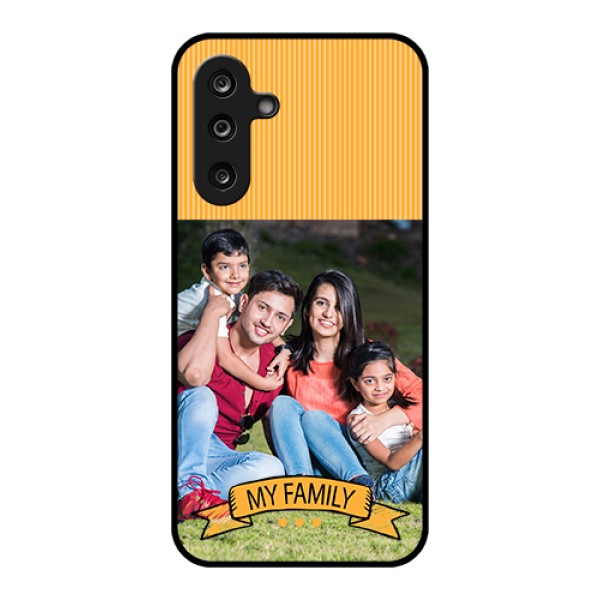 Samsung Galaxy F36 5G Custom Glass Phone Case - My Family Design