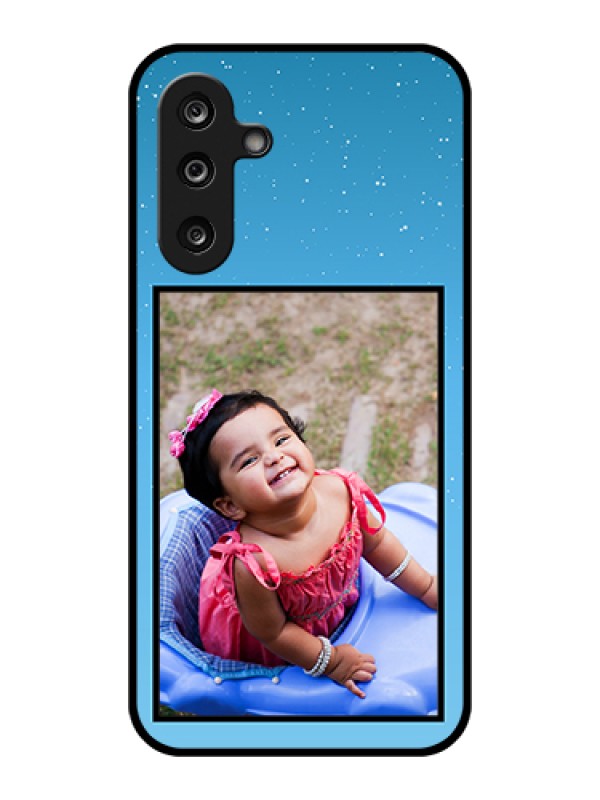 Custom Samsung Galaxy F36 5G Custom Glass Phone Case - Wave Pattern Colorful Design