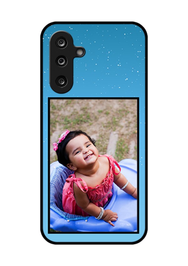 Samsung Galaxy F36 5G Custom Glass Phone Case - Wave Pattern Colorful Design