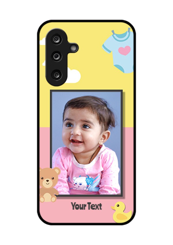 Samsung Galaxy F36 5G Custom Glass Phone Case - Kids 2 Color Design