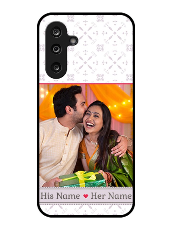 Custom Samsung Galaxy F36 5G Custom Glass Phone Case - With Photo And Ethnic Design