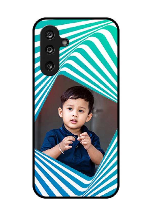 Samsung Galaxy F36 5G Custom Glass Phone Case - Abstract Spiral Design