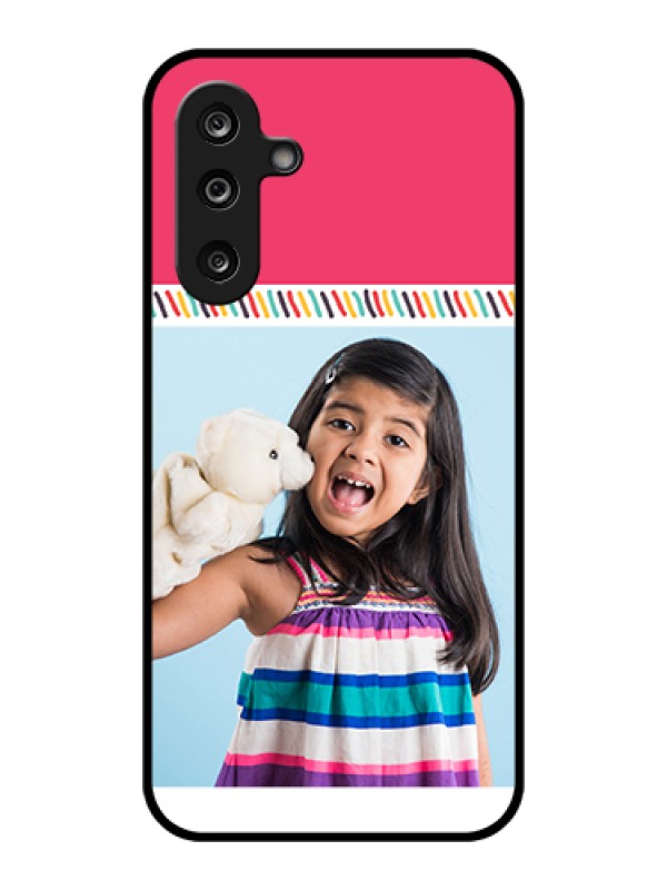 Custom Samsung Galaxy F36 5G Custom Glass Phone Case - Line Art Design