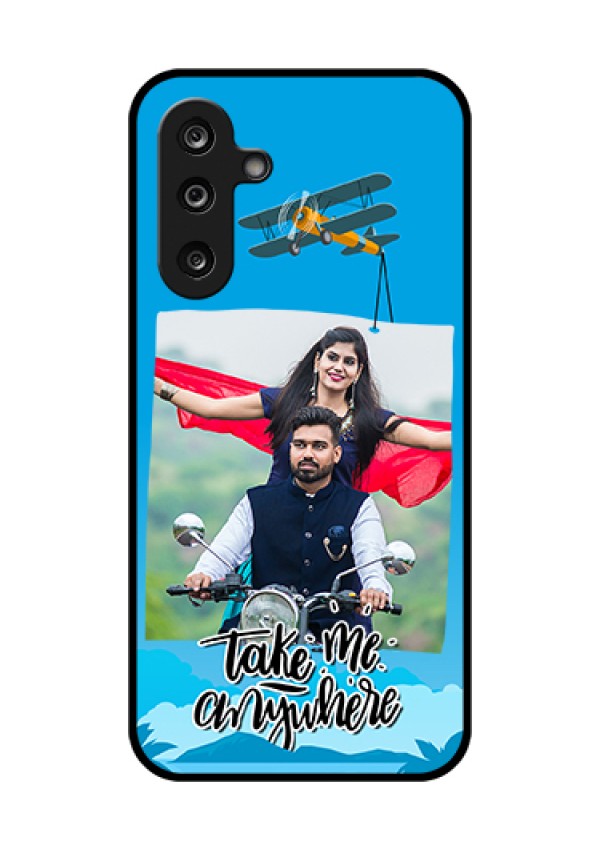 Samsung Galaxy F36 5G Custom Glass Phone Case - Traveller Design