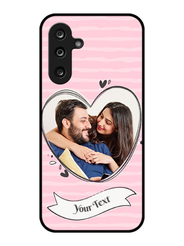 Custom Samsung Galaxy F36 5G Custom Glass Phone Case - Vintage Heart Design