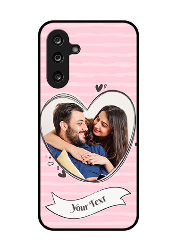 Samsung Galaxy F36 5G Custom Glass Phone Case - Vintage Heart Design