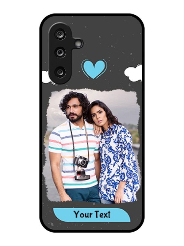 Custom Samsung Galaxy F36 5G Custom Glass Phone Case - Splashes With Love Doodles Design