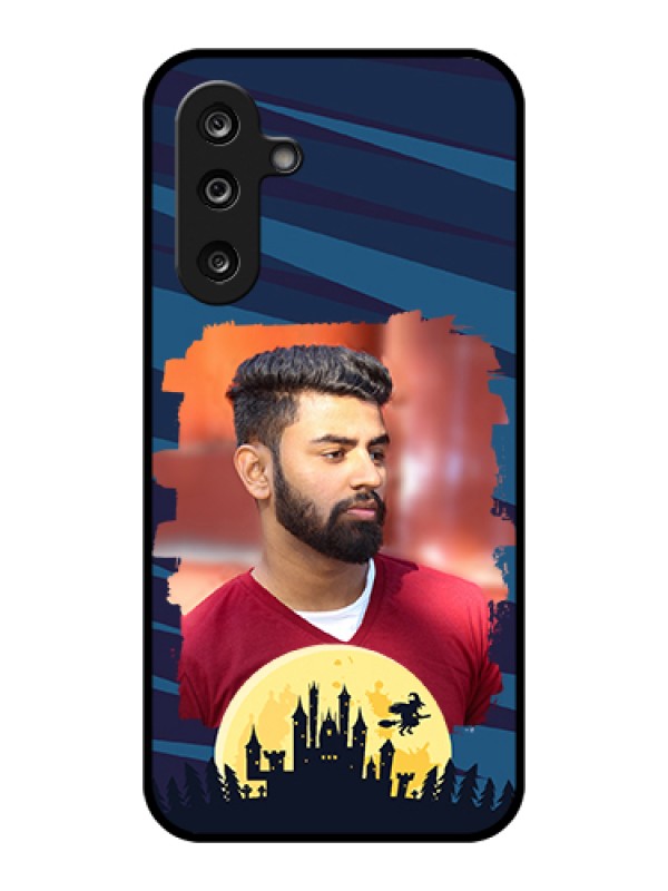 Custom Samsung Galaxy F36 5G Custom Glass Phone Case - Halloween Witch Design