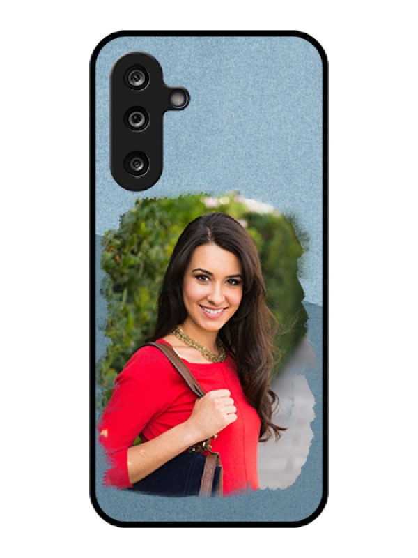 Custom Samsung Galaxy F36 5G Custom Glass Phone Case - Grunge Line Art Design