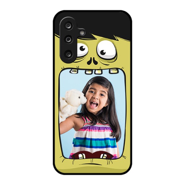 Samsung Galaxy F36 5G Custom Glass Phone Case - Cartoon Monster Back Case Design