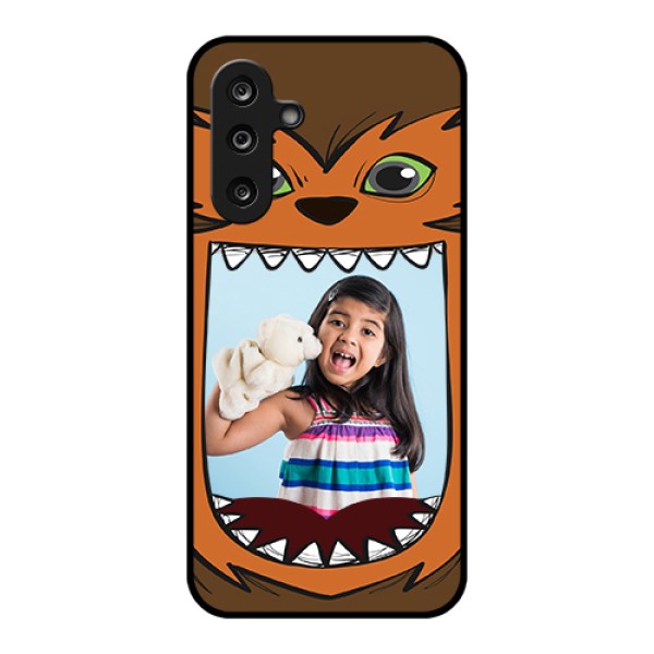 Samsung Galaxy F36 5G Custom Glass Phone Case - Owl Monster Back Case Design Samsung Galaxy F36 5G Custom Glass Phone Case - Owl Monster Back Case Design