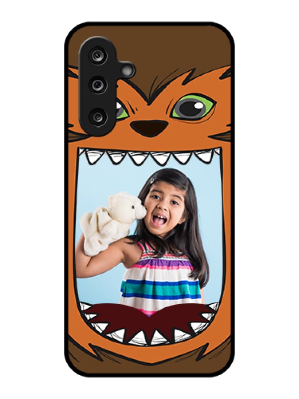 Custom Samsung Galaxy F36 5G Custom Glass Phone Case - Owl Monster Back Case Design