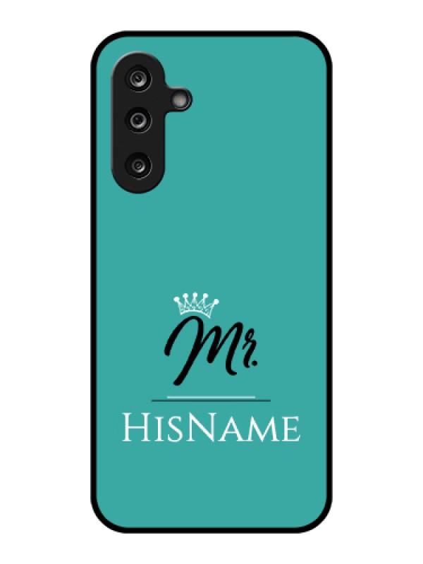 Custom Samsung Galaxy F36 5G Custom Glass Phone Case - Mr With Name Design