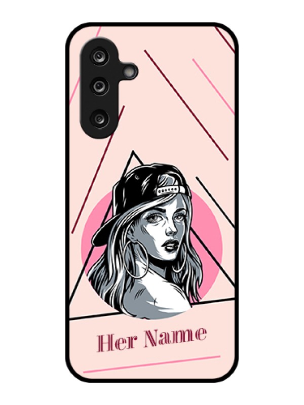 Custom Samsung Galaxy F36 5G Custom Glass Phone Case - Rockstar Girl Design